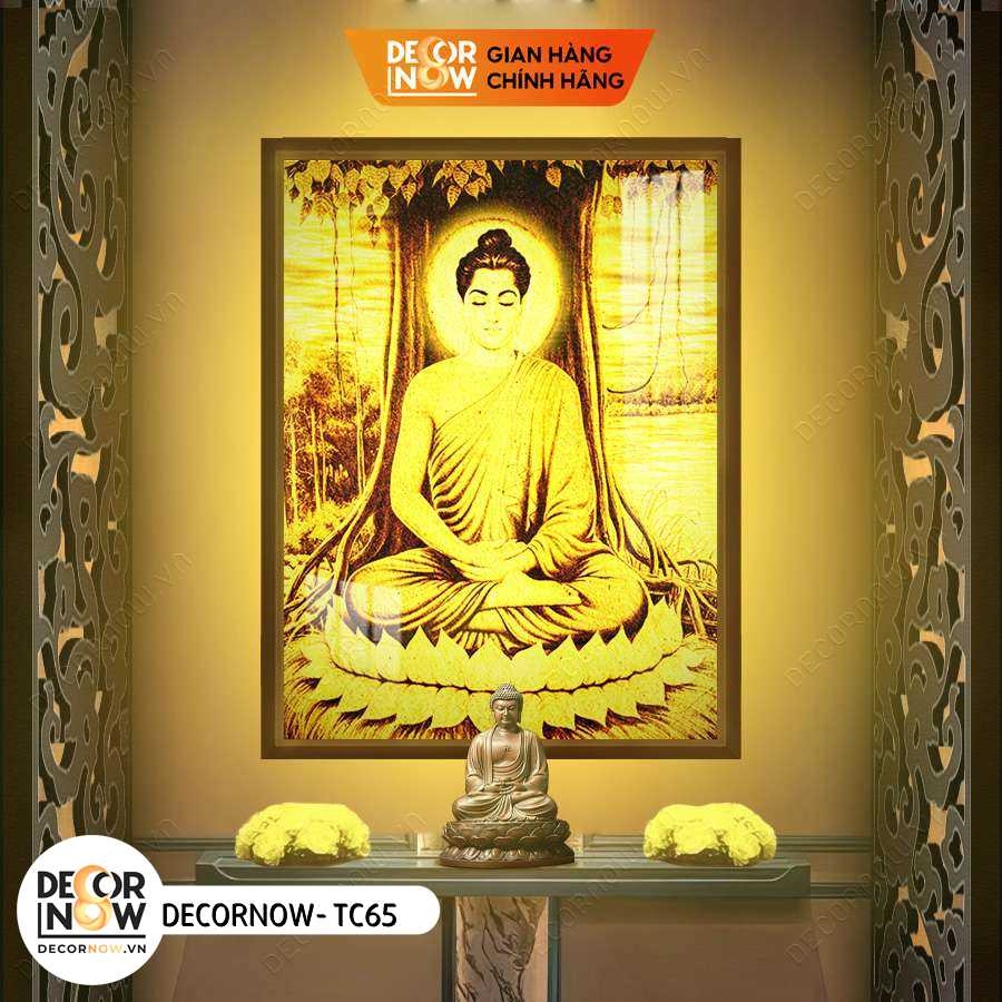 Tranh Trúc Chỉ Đứng In Chim Hạc DECORNOW DCN-TC74