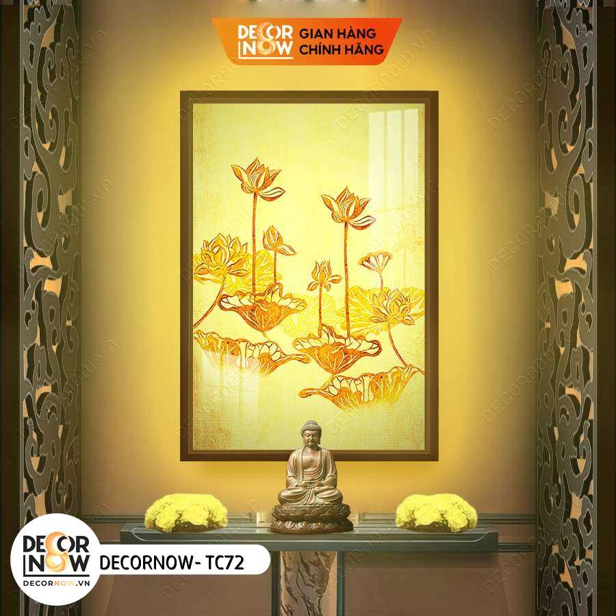 Tranh Trúc Chỉ Đứng In Chim Hạc DECORNOW DCN-TC74