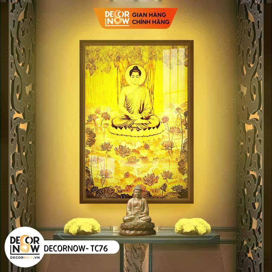 Tranh Trúc Chỉ Đứng In Chim Hạc DECORNOW DCN-TC74