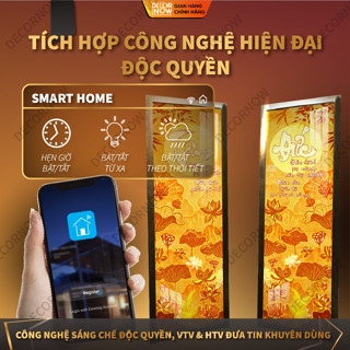 Tranh Trúc Chỉ Bộ Đối In Hoa Sen DECORNOW DCN-TC316