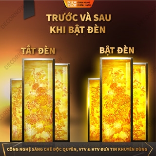 Tranh Tứ Quý Lan Mai Cúc Trúc DECORNOW DCN-TC278