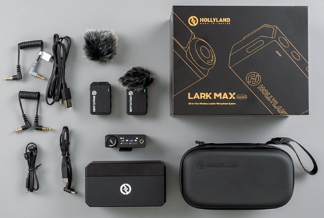 Microphone Wireless Hollyland LARK MAX Duo (2 PHÁT 1 THU), Mới 100% (Chính  hãng)