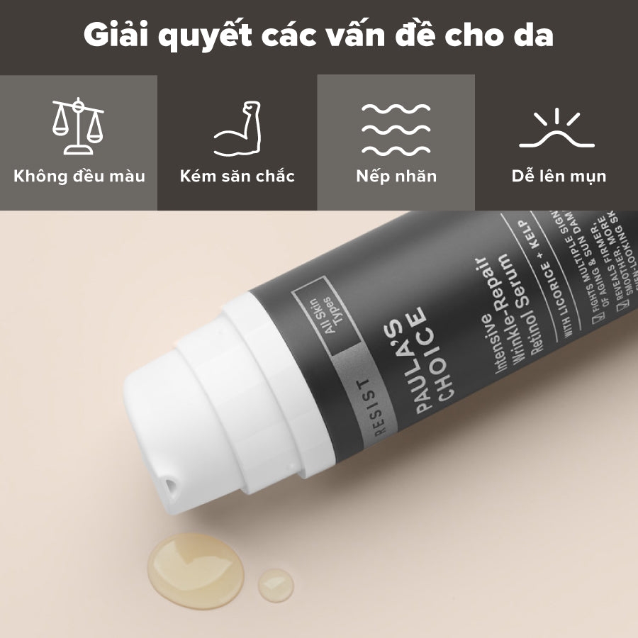 Tinh chất ngăn ngừa lão hóa, làm giảm nếp nhăn Resist Intensive Wrinkle-Repair Retinol Serum 30ml