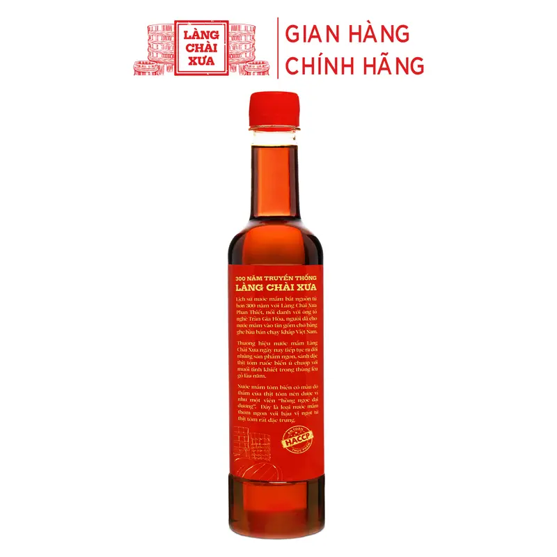 Khuyến mại [Tặng 1 nước tương 125ml] Thùng 6 chai Nước mắm tôm biển Làng Chài Xưa 525ml/chai Hồng Ngọc Đại Dương 300 năm truyền thống Nước Sốt Gia Vị