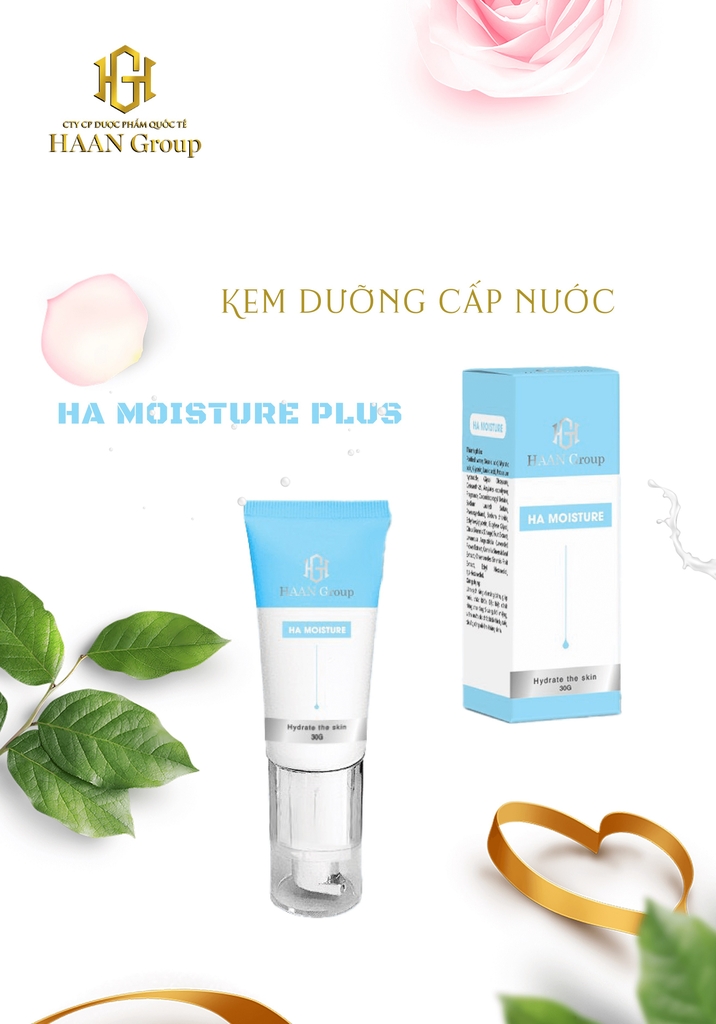 HA Moisture Kem dưỡng cấp nước giúp da mềm mịn, giảm nếp nhăn, chống lão hóa ngăn ngừa khô da bong tróc Vũ Trụ Khỏe Đẹp