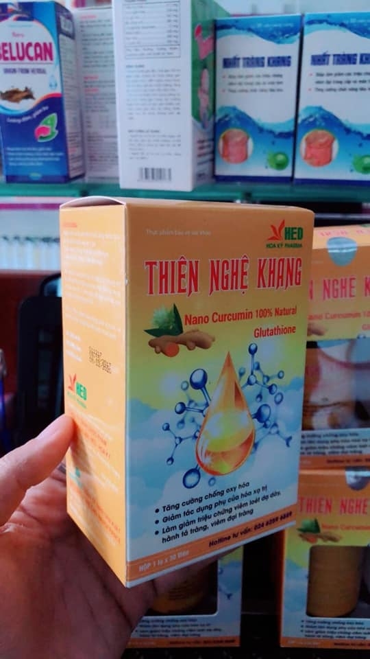 Thiên Nghệ Khang Hỗ trợ Tăng cường hệ miễn dịch Chống oxy hóa Giảm Viêm loét dạ dày hành tá tràng viêm đại tràng giảm tác dụng phụ của hóa trị xạ trị giảm nguy cơ mắc khối u lành vết thương Nines's Beauty Nines Beauty