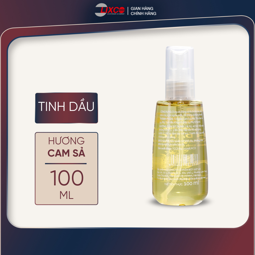 [Chính hãng] Combo 10 chai N3101- TINH DẦU ON1 HƯƠNG CAM SẢ 100ML Vũ trụ khỏe đẹp