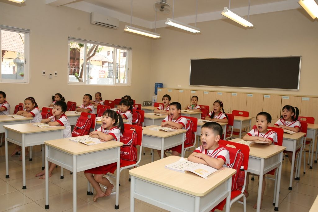 cơ sở vật chất trường vietkids - kidsuni.vn