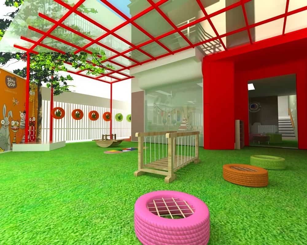 cơ sở vật chất hiện đại của mầm non Montessori - Kidsuni.vn