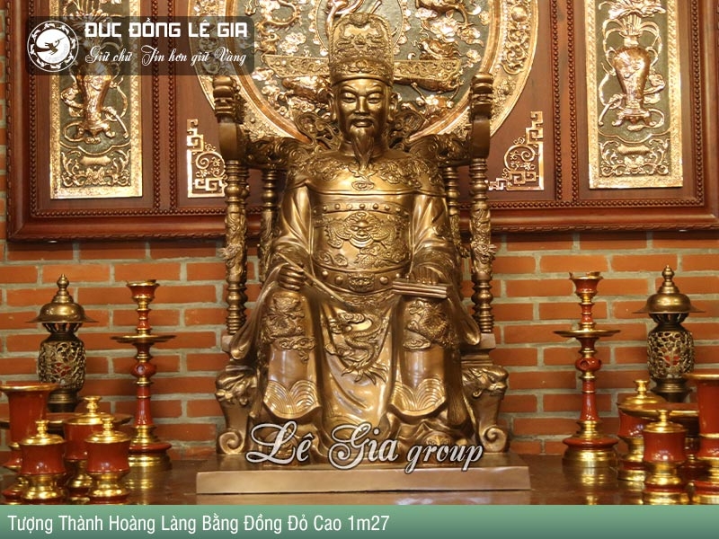 Tượng đồng Thành Hoàng cao 1m27 ở Việt Nam