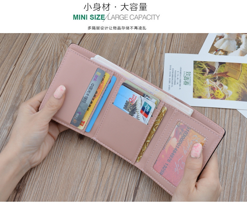 Ví Nữ Mini Cầm Tay Nhiều Ngăn Để Thẻ Cao Cấp Sang Trọng Phong Cách Hàn Quốc TVNN502