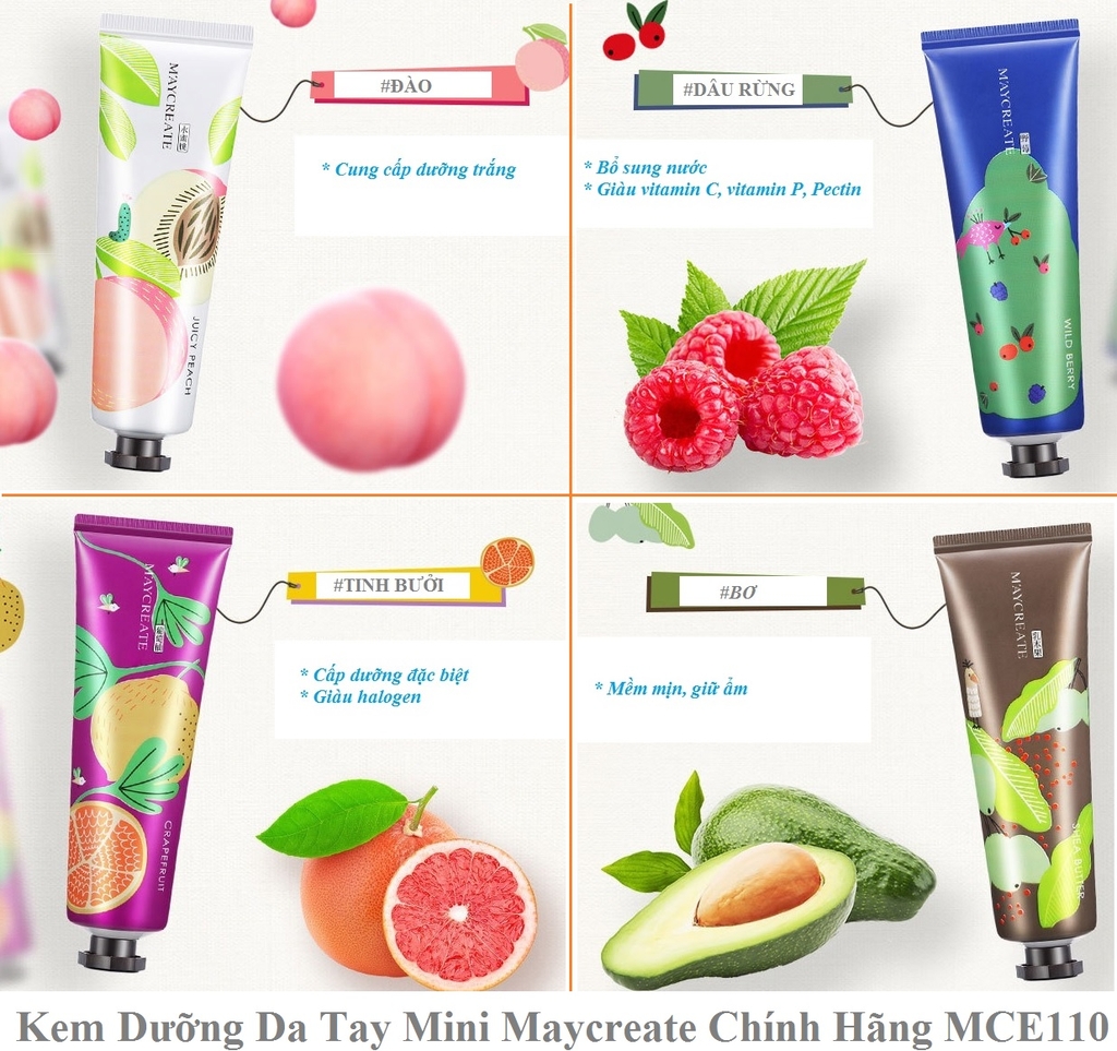 Kem Dưỡng Da Tay Mini Maycreate Chính Hãng MCE110
