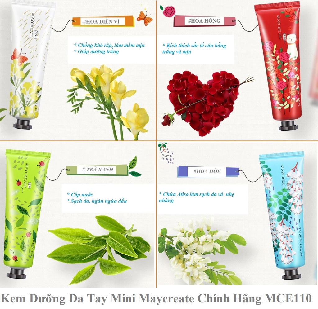 Kem Dưỡng Da Tay Mini Maycreate Chính Hãng MCE110