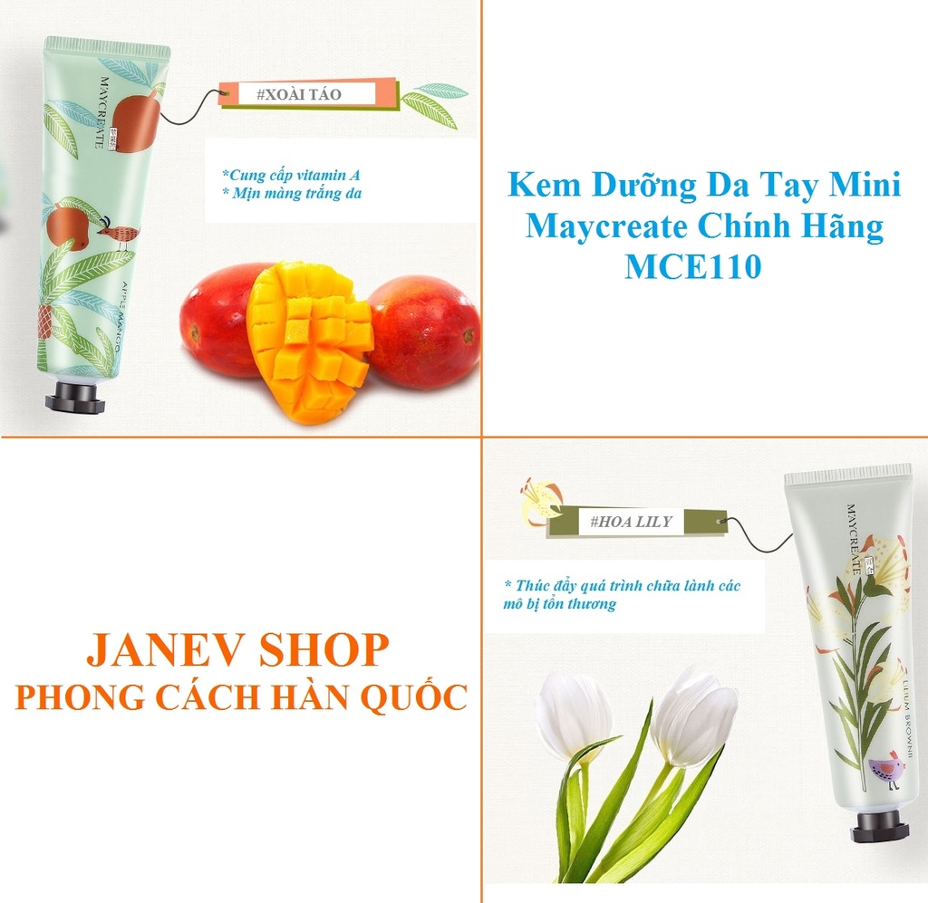 Kem Dưỡng Da Tay Mini Maycreate Chính Hãng MCE110