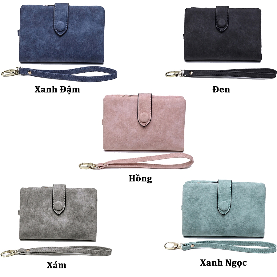 Ví Nữ Mini Ngắn Cầm Tay Cao Cấp Sang Trọng Phong Cách Hàn Quốc TVNN130