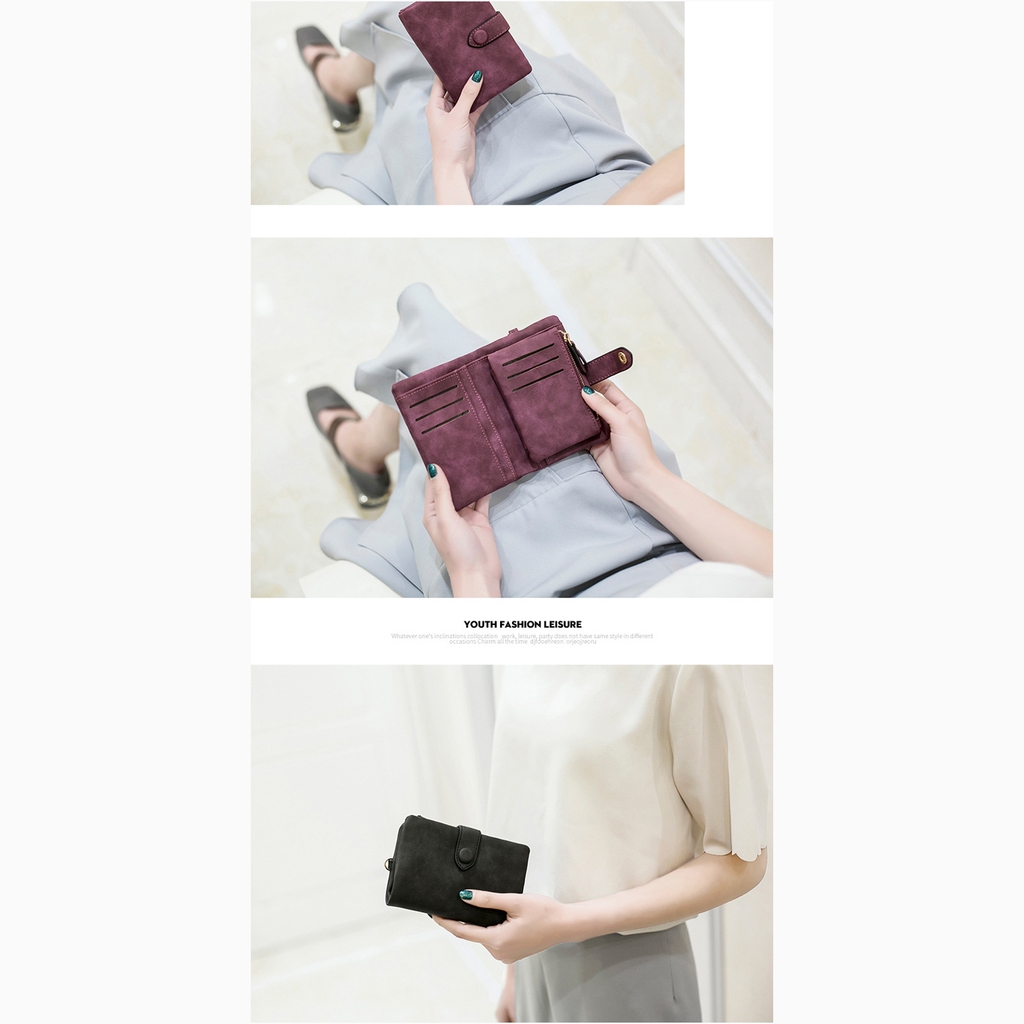 Ví Nữ Mini Ngắn Cầm Tay Cao Cấp Sang Trọng Phong Cách Hàn Quốc TVNN130