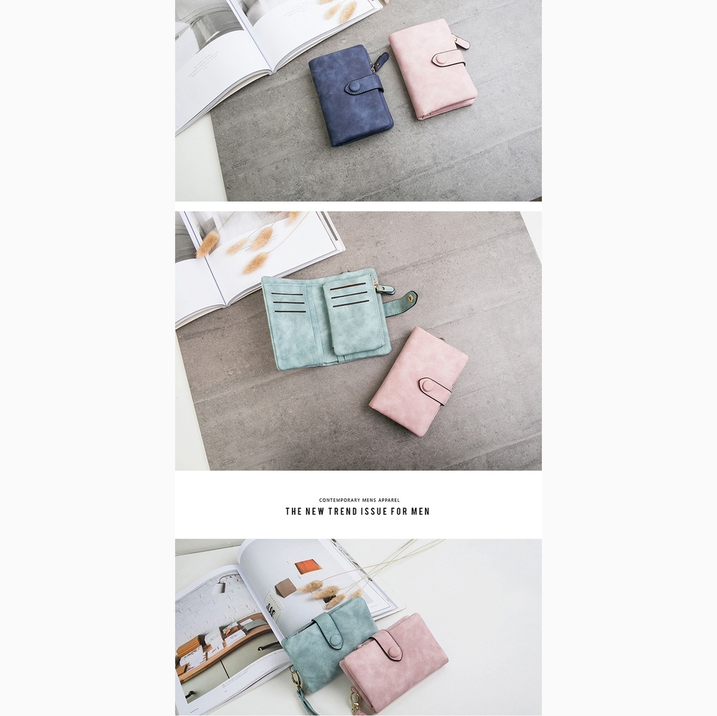 Ví Nữ Mini Ngắn Cầm Tay Cao Cấp Sang Trọng Phong Cách Hàn Quốc TVNN130