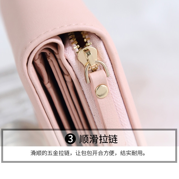 Ví Nữ Mini Ngắn Cầm Tay Cao Cấp Sang Trọng Phong Cách Hàn Quốc TVNN141