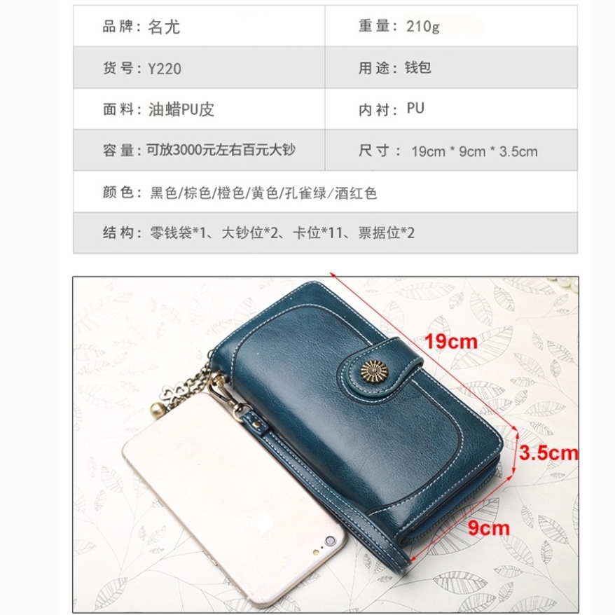 Ví Cầm Tay Nữ Dài Cao Cấp Sang Trọng Phong Cách Hàn Quốc TVNN149