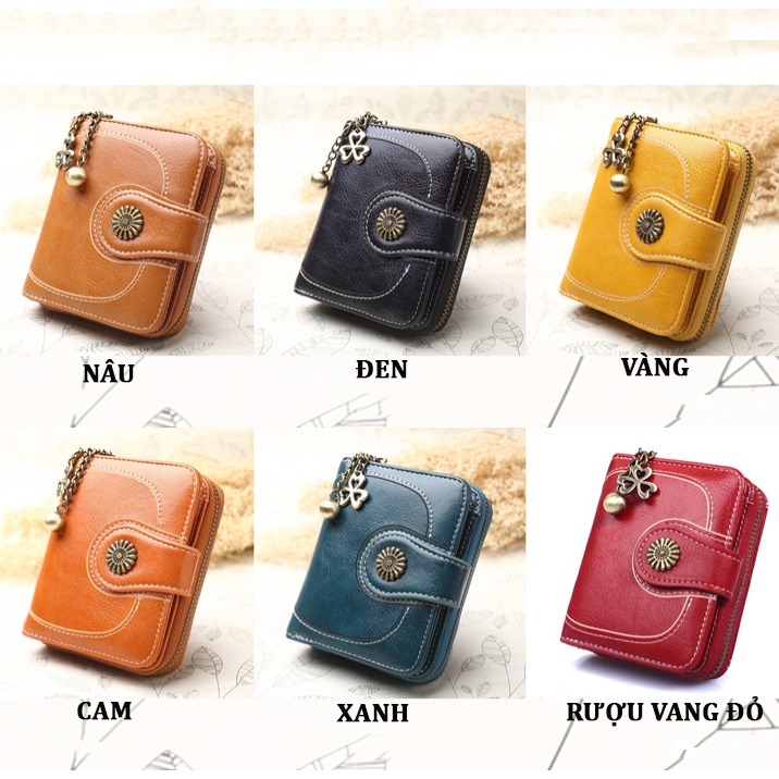 Ví Nữ Mini Ngắn Cầm Tay Cao Cấp Sang Trọng TVNN162