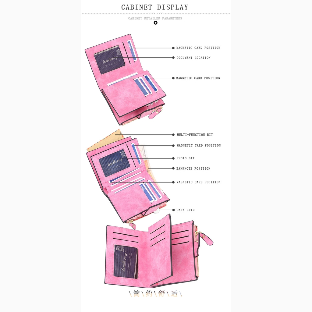 Ví Nữ Mini Ngắn Cầm Tay Cao Cấp Sang Trọng Phong Cách Hàn Quốc TVNN166