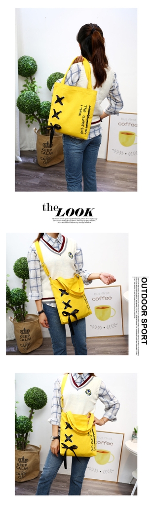 Túi Vải Tote The Clumsy Cao Cấp Thời Trang Hàn Quốc TVNN202