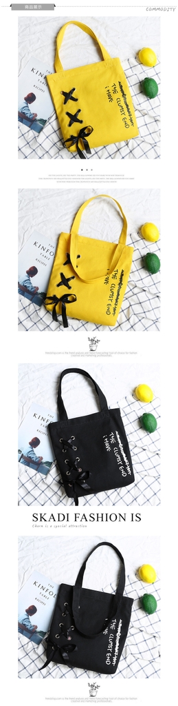 Túi Vải Tote The Clumsy Cao Cấp Thời Trang Hàn Quốc TVNN202