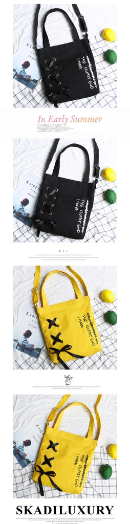 Túi Vải Tote The Clumsy Cao Cấp Thời Trang Hàn Quốc TVNN202