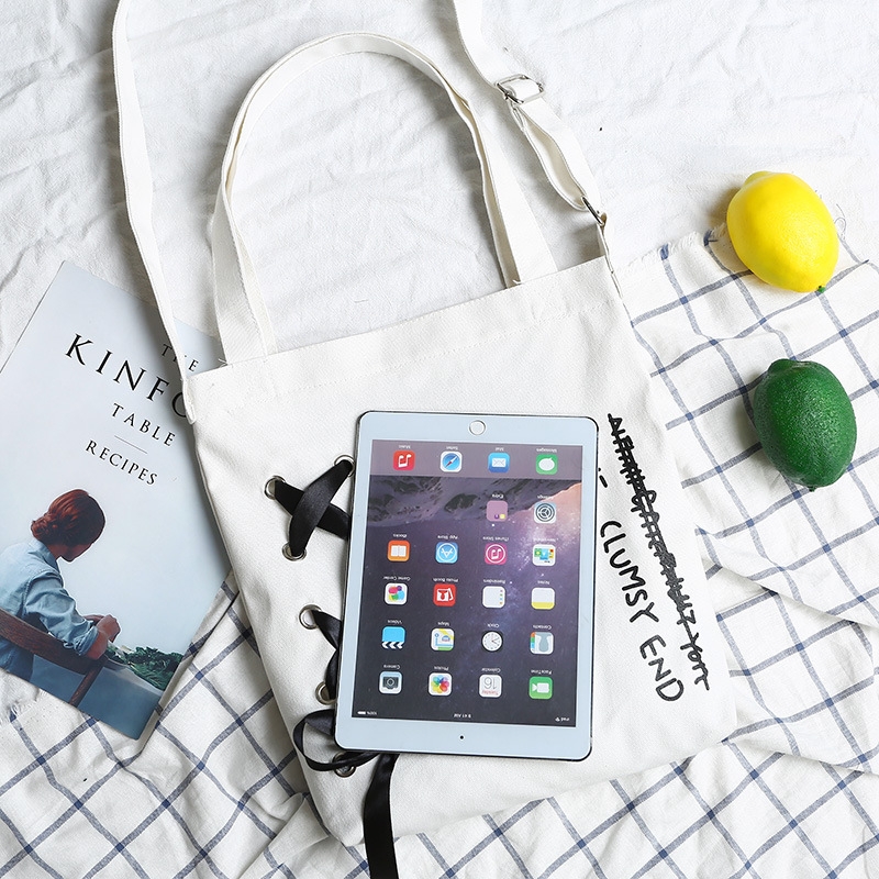 Túi Vải Tote The Clumsy Cao Cấp Thời Trang Hàn Quốc TVNN202