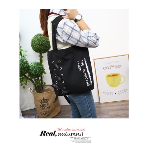 Túi Vải Tote The Clumsy Cao Cấp Thời Trang Hàn Quốc TVNN202