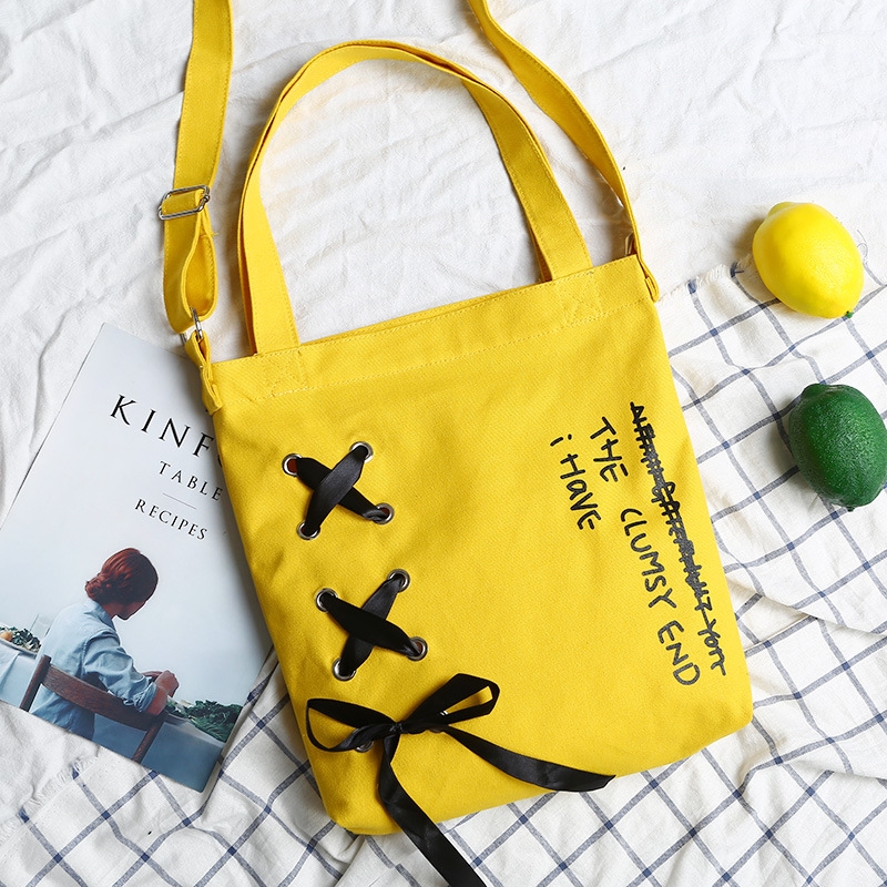 Túi Vải Tote The Clumsy Cao Cấp Thời Trang Hàn Quốc TVNN202