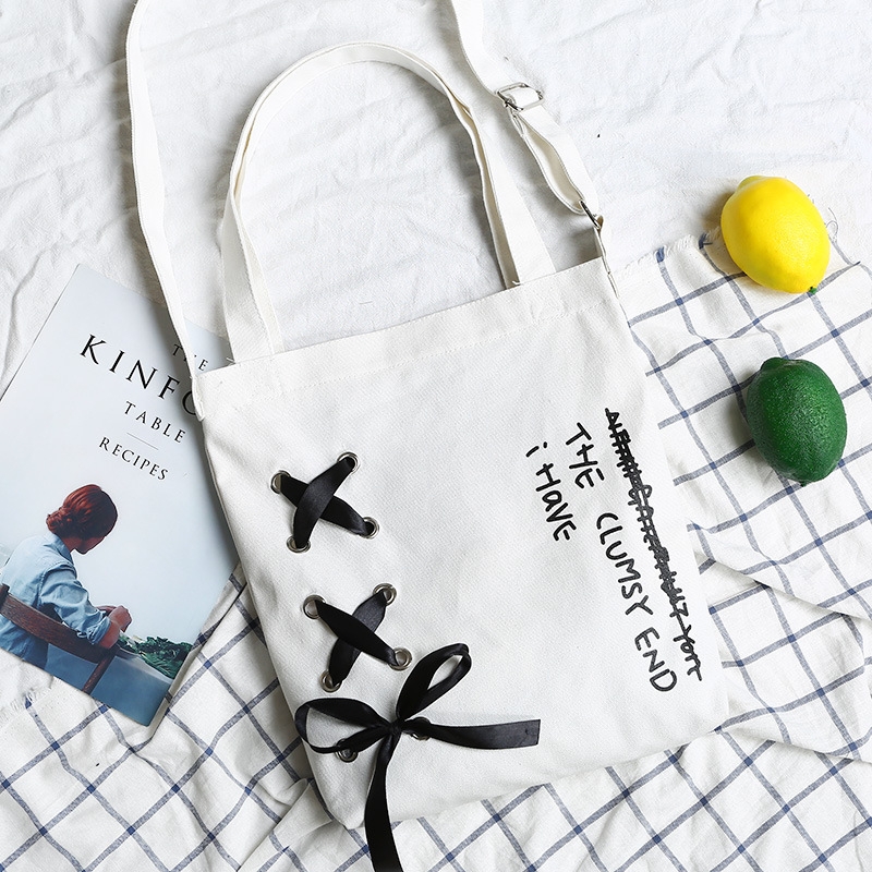 Túi Vải Tote The Clumsy Cao Cấp Thời Trang Hàn Quốc TVNN202