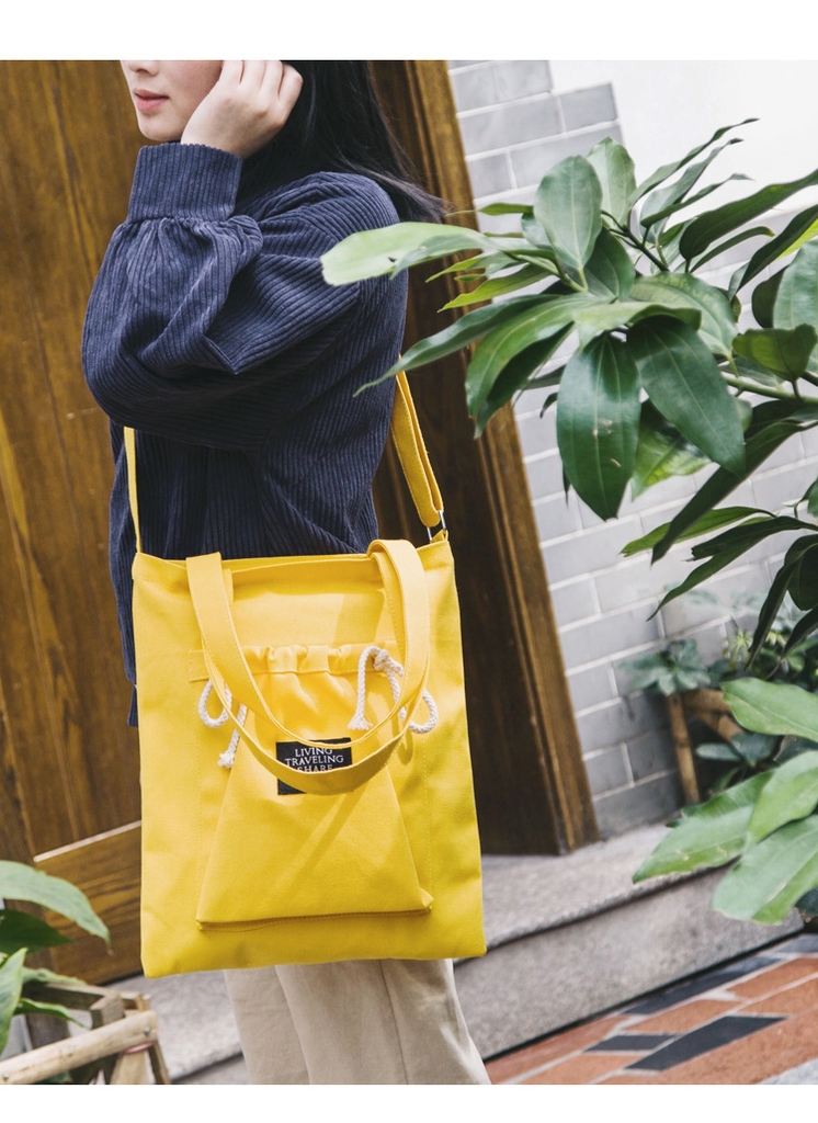 Túi Vải Tote Living Dây Rút Cao Cấp Thời Trang Hàn Quốc TVNN204