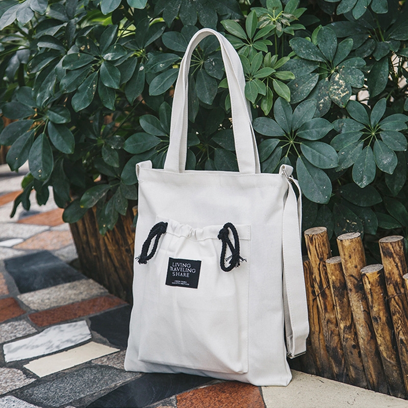 Túi Vải Tote Living Dây Rút Cao Cấp Thời Trang Hàn Quốc TVNN204