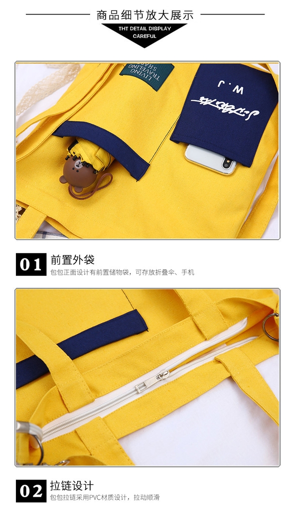 Túi Vải Tote Living Cao Cấp Thời Trang Hàn Quốc TVNN205