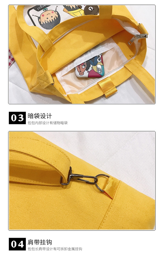 Túi Vải Tote Nhok Maruko  Dễ Thương Cao Cấp Thời Trang Hàn Quốc TVNN211