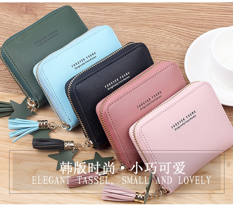 Ví Nữ Mini Ngắn Cầm Tay Dễ Thương Nữ Tính Hàn Quốc TVNN213