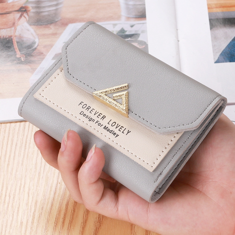 Ví Nữ Mini Ngắn Cầm Tay Dễ Thương Nữ Tính Hàn Quốc TVNN217