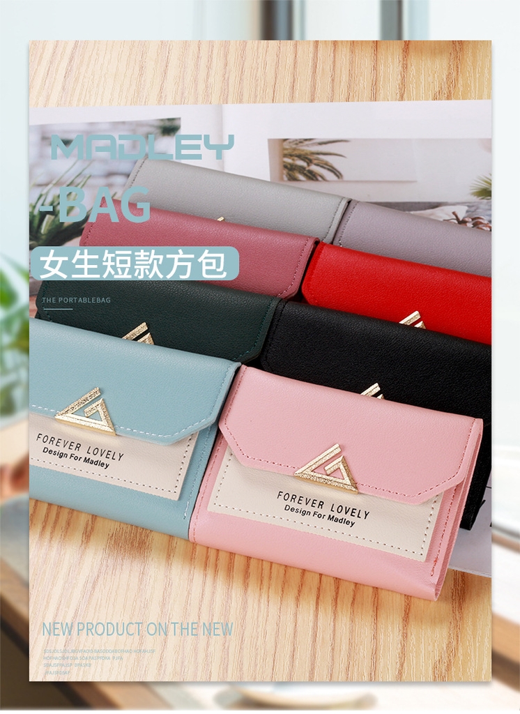 Ví Nữ Mini Ngắn Cầm Tay Dễ Thương Nữ Tính Hàn Quốc TVNN217