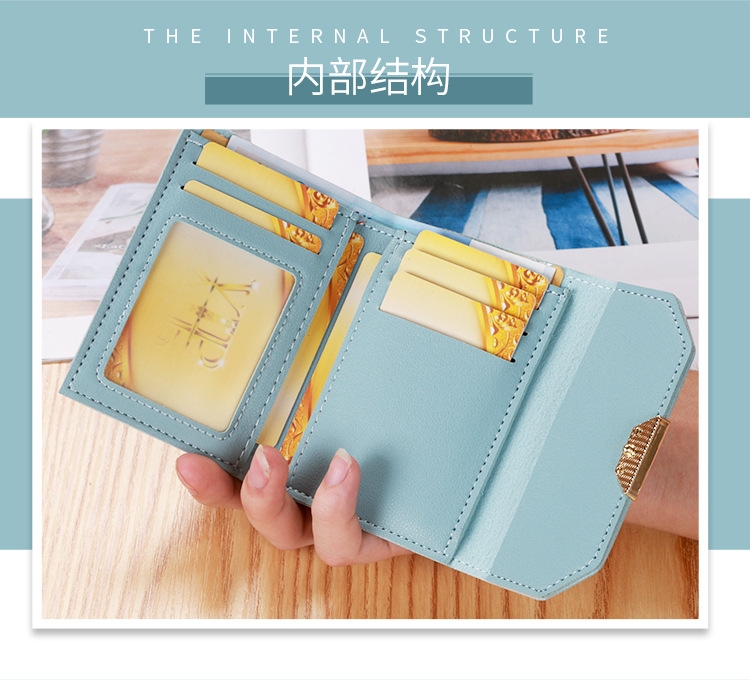 Ví Nữ Mini Ngắn Cầm Tay Dễ Thương Nữ Tính Hàn Quốc TVNN217