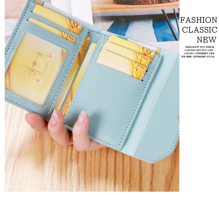 Ví Nữ Mini Ngắn Cầm Tay Dễ Thương Nữ Tính Hàn Quốc TVNN217