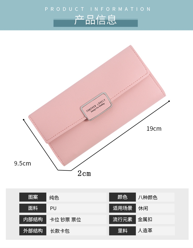 Ví Cầm Tay Nữ Dài Dễ Thương Nữ Tính Hàn Quốc TVNN230