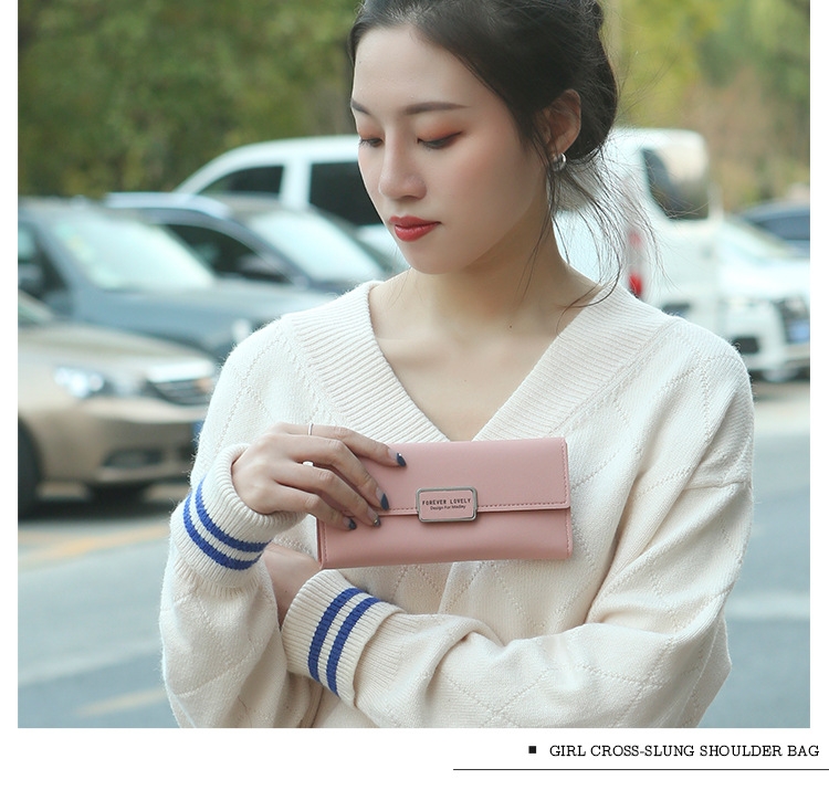 Ví Cầm Tay Nữ Dài Dễ Thương Nữ Tính Hàn Quốc TVNN230