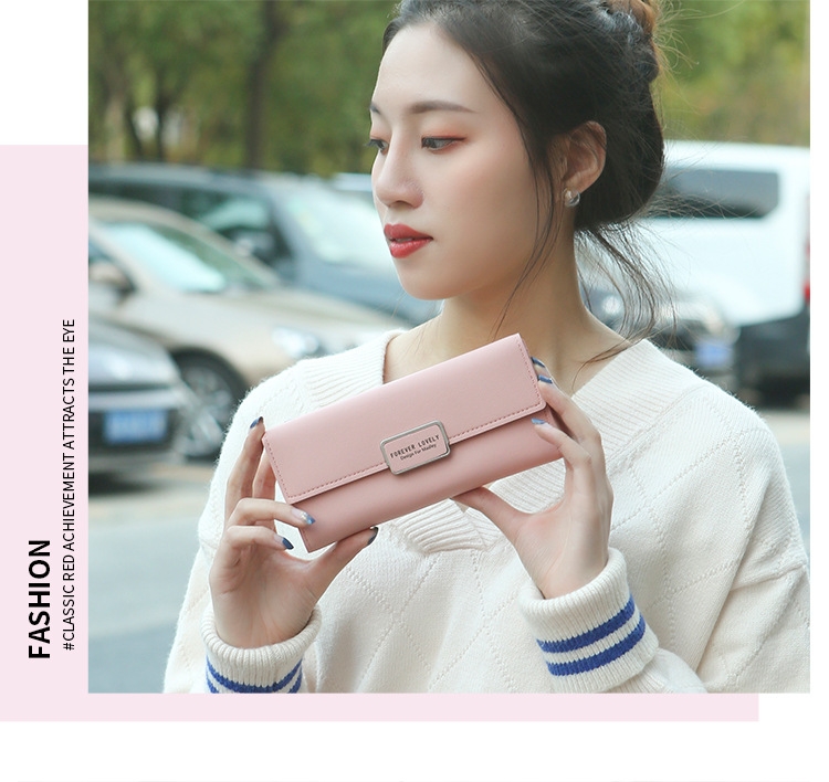 Ví Cầm Tay Nữ Dài Dễ Thương Nữ Tính Hàn Quốc TVNN230