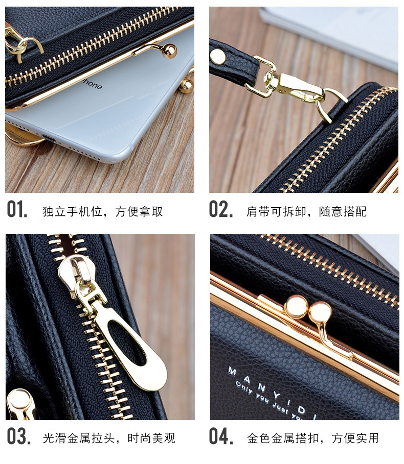 Ví Cầm Tay Nữ Dài Đeo Chéo Cao Cấp Sang Trọng Phong Cách Hàn Quốc TVNN261