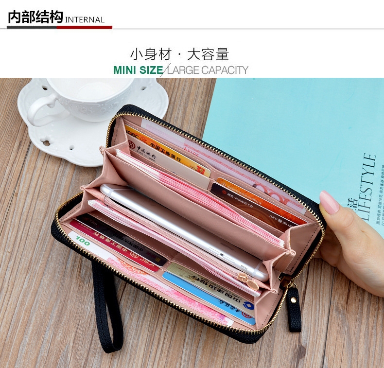  Ví Cầm Tay Nữ Dài Dễ Thương Nữ Tính Hàn Quốc TVNN263