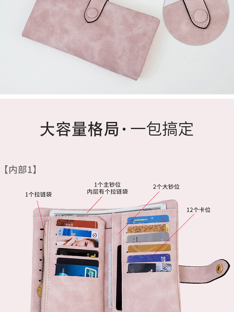  Ví Cầm Tay Nữ Dài Dễ Thương Nữ Tính Hàn Quốc TVNN265