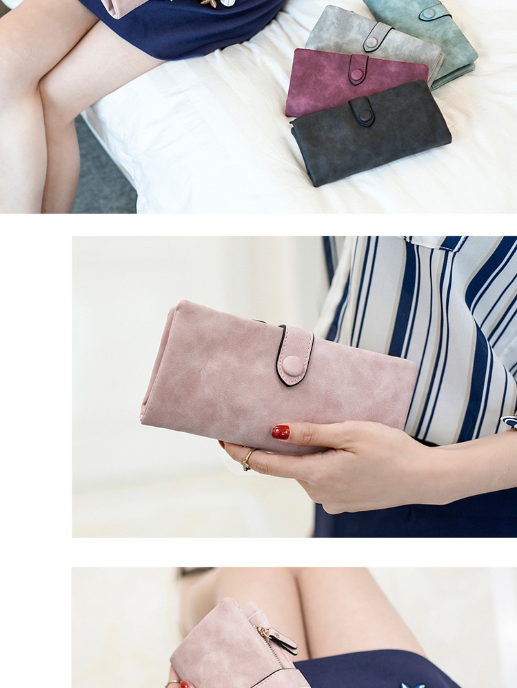  Ví Cầm Tay Nữ Dài Dễ Thương Nữ Tính Hàn Quốc TVNN265