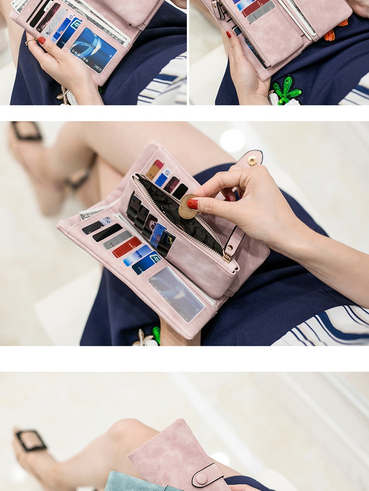  Ví Cầm Tay Nữ Dài Dễ Thương Nữ Tính Hàn Quốc TVNN265