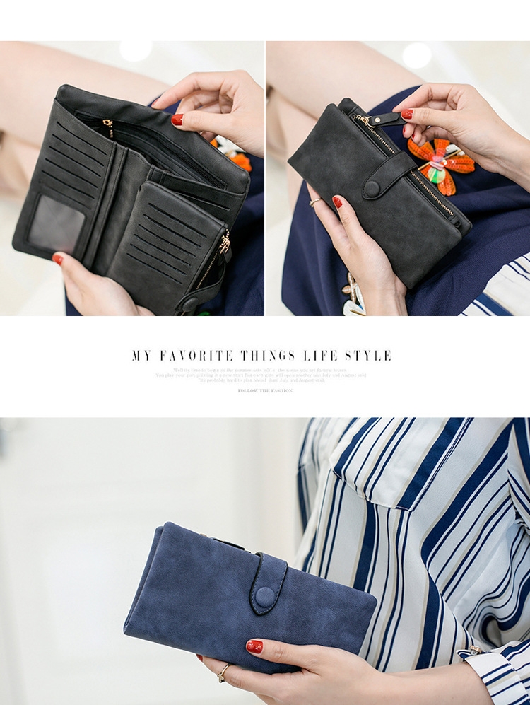  Ví Cầm Tay Nữ Dài Dễ Thương Nữ Tính Hàn Quốc TVNN265